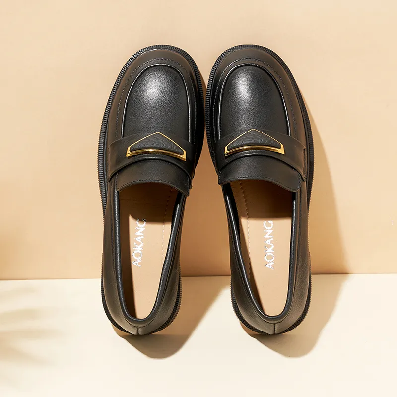AOKANG Loafers Women's Black/White-2