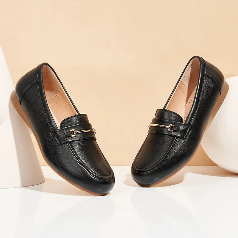 AOKANG Loafers Women's Black-3