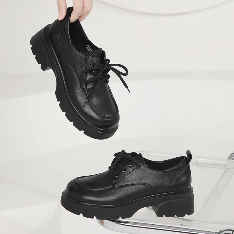 AOKANG Casual Height Increasing Platform Unlined Shoes Women's-11