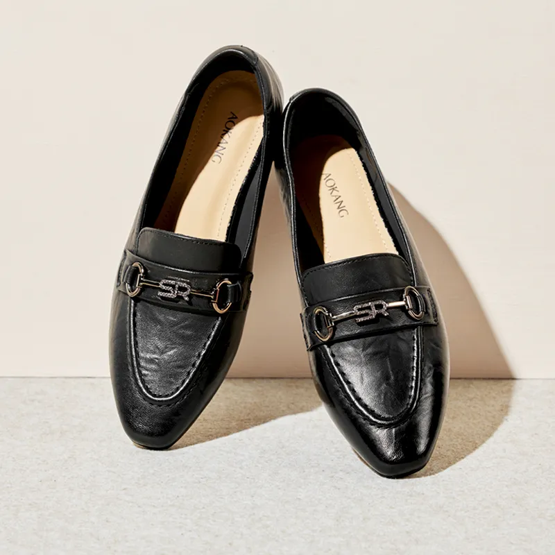 AOKANG Chunky Heel Casual Shoes Women's-5
