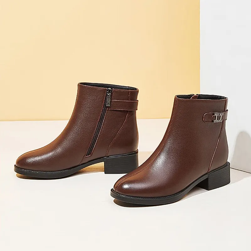 AOKANG Ankle Boots Women's ' Currently Out Of Stock '-2