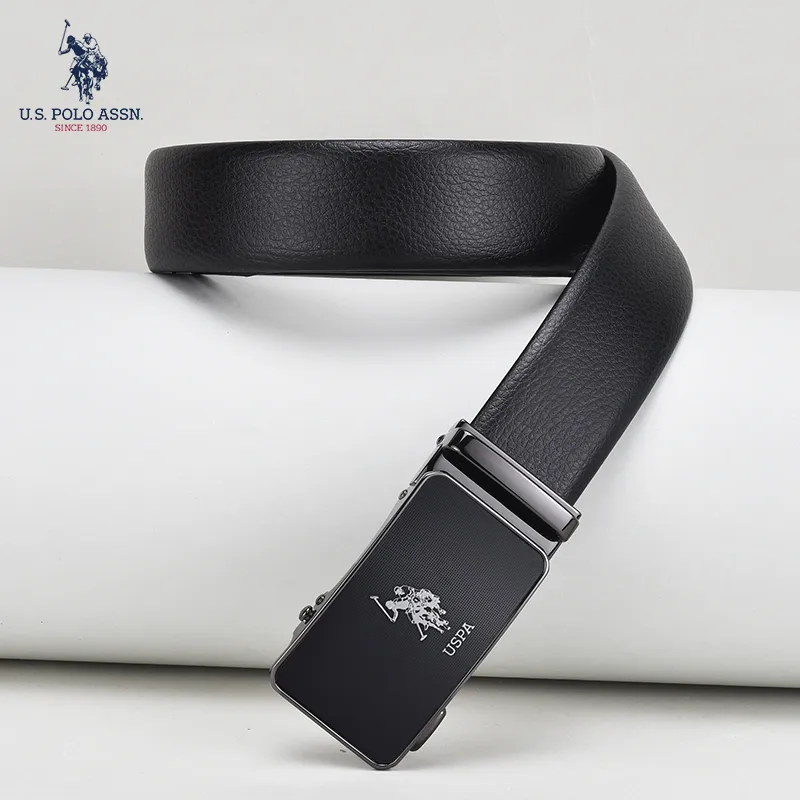U.S. POLO ASSN. Split Cow Leather Belts Men's 3.5cm-2
