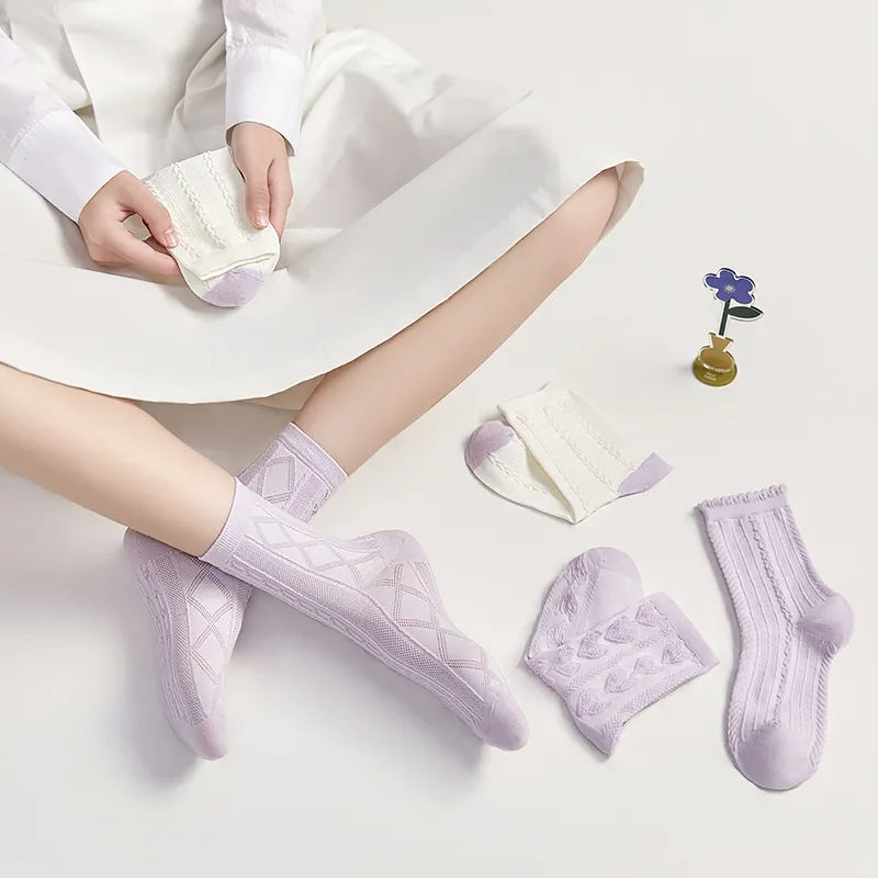 BIOSERICA ERA Mid Calf Socks Women's 4 Pack-3