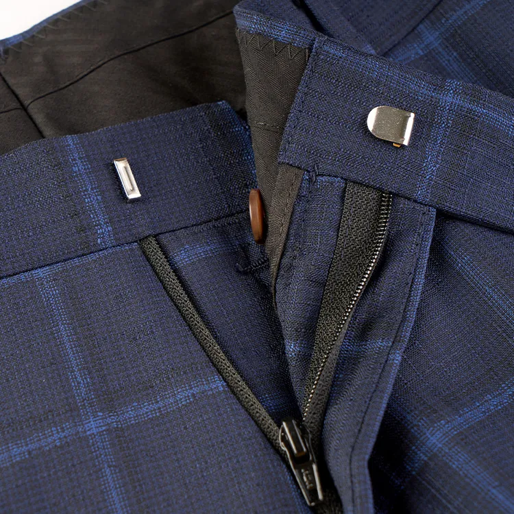 Yiwen Suit Trousers Men Blue-2