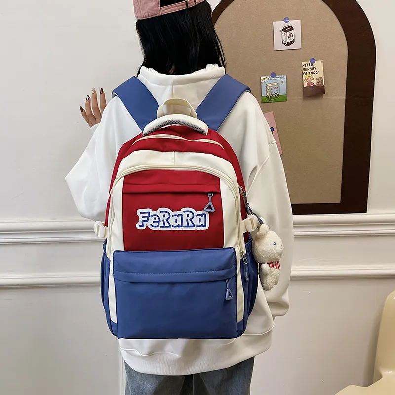 WICKBUEN Canvas Backpack Unisex Multicolor-5
