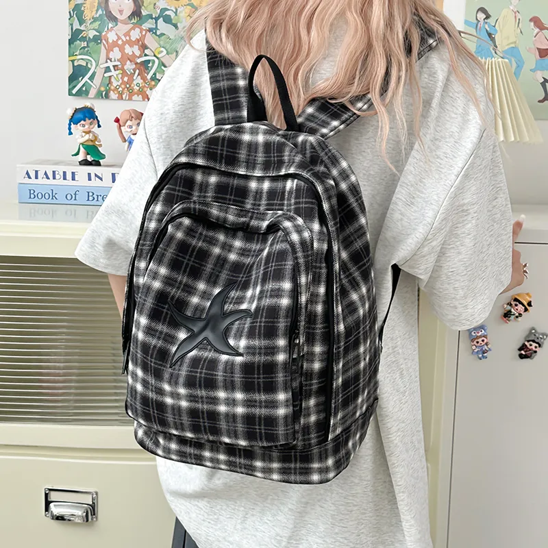 WICKBUEN Nylon Backpack Regular Unisex Black-4