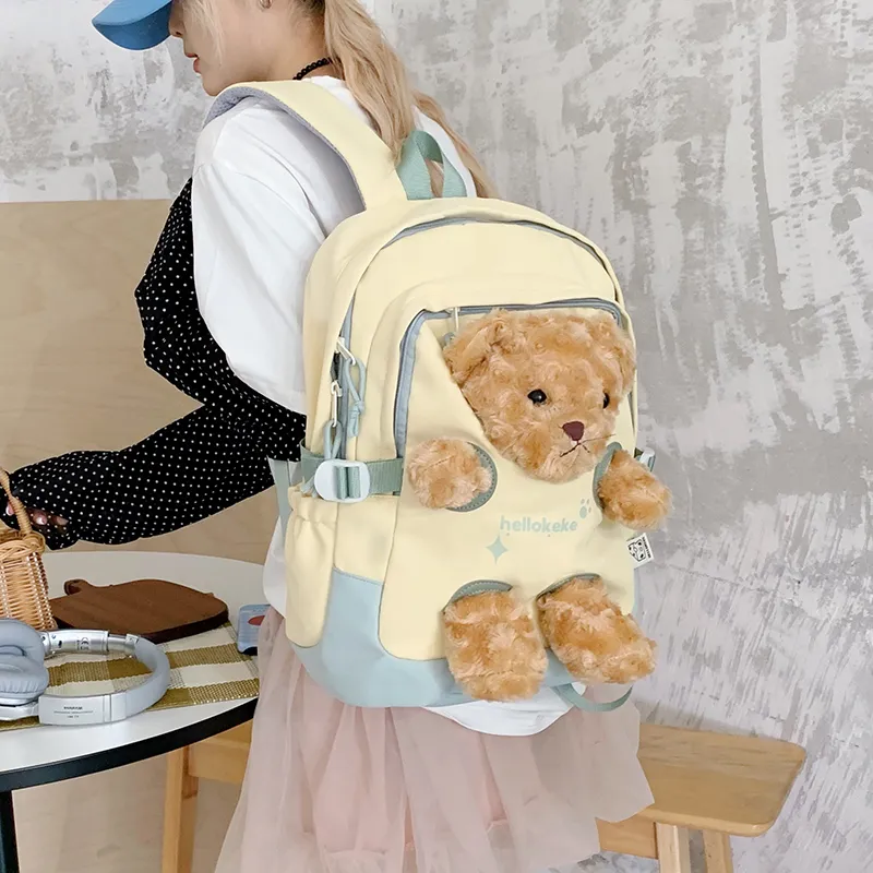 WICKBUEN Nylon Fabric Backpack Women's Multicolor-16