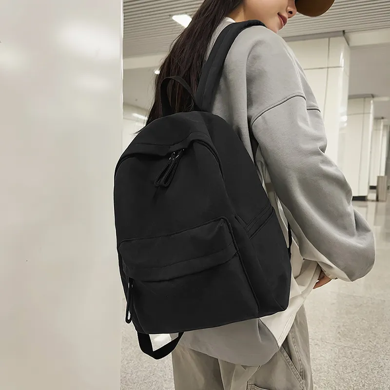 WICKBUEN Nylon Backpack Unisex White/Black/Burgundy/Khaki-9