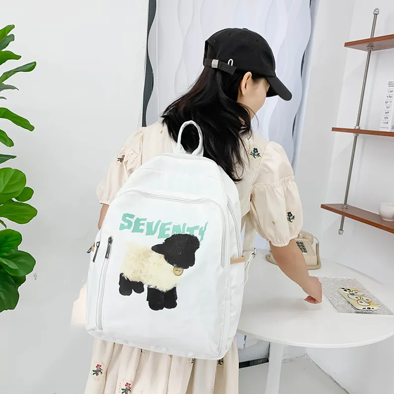 WICKBUEN Nylon Backpack Unisex Aries/Black Sheep-8