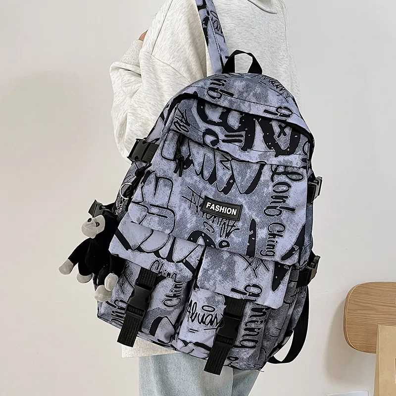 WICKBUEN Nylon Backpack Unisex Multicolor-16