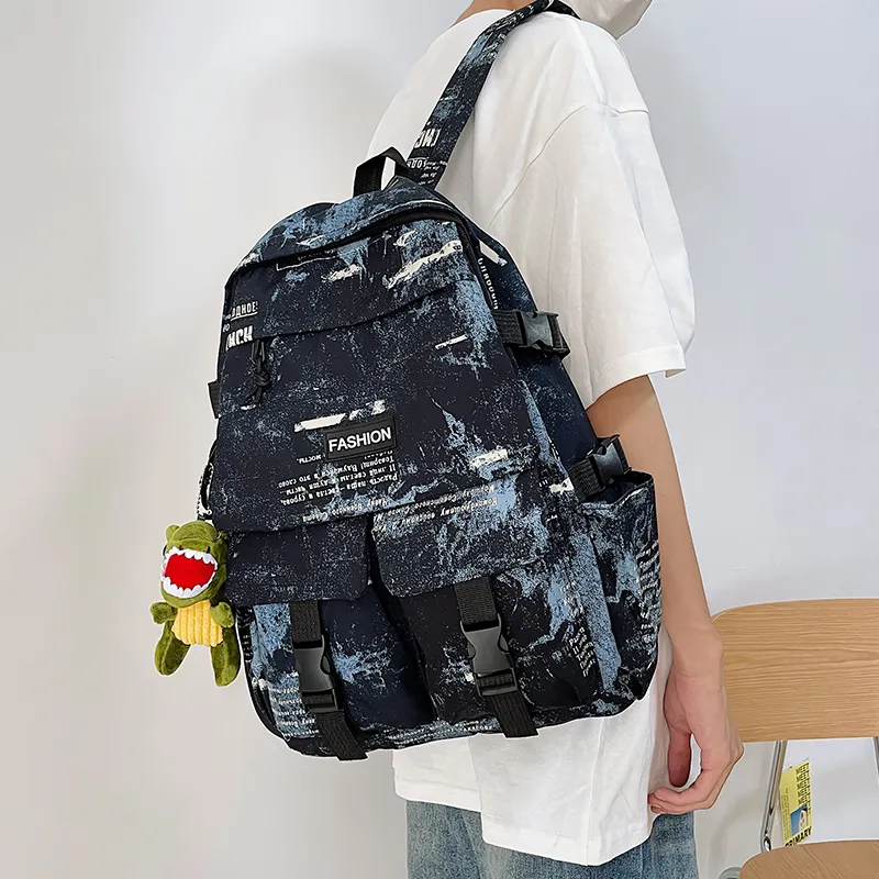 WICKBUEN Nylon Backpack Unisex Multicolor-8