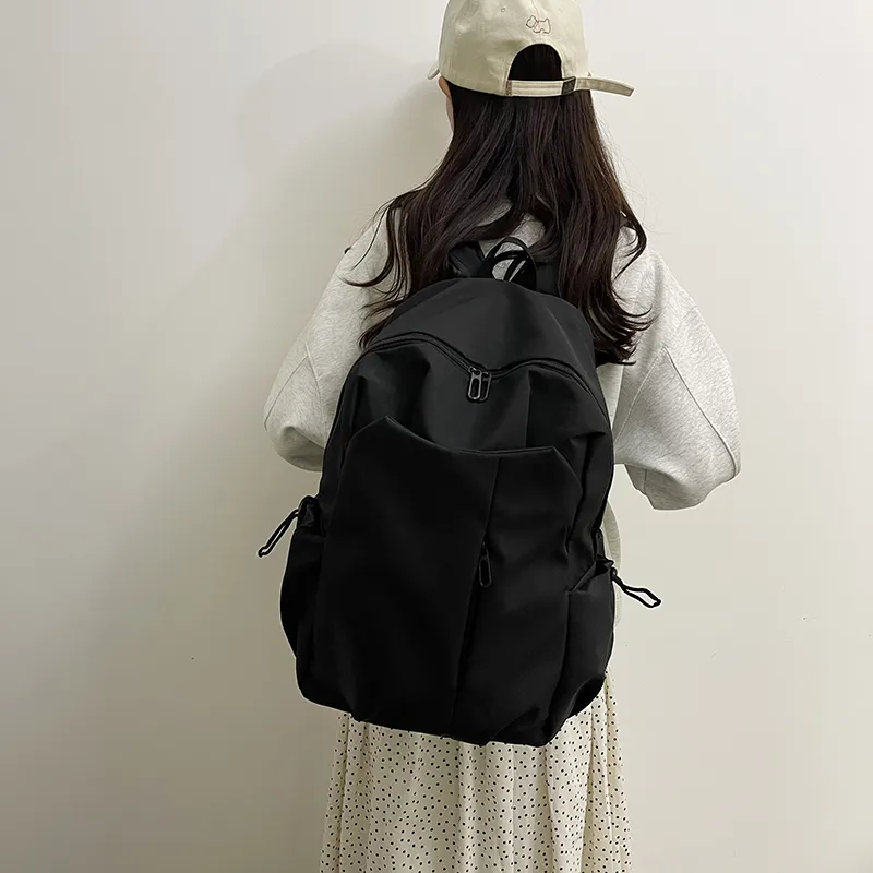 WICKBUEN Nylon Backpack Women's White/Gray/Black-8