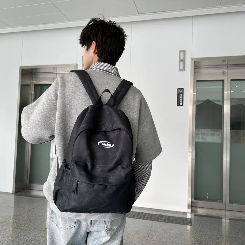 WICKBUEN Nylon Backpack Unisex White/Red/Blue/Black-15