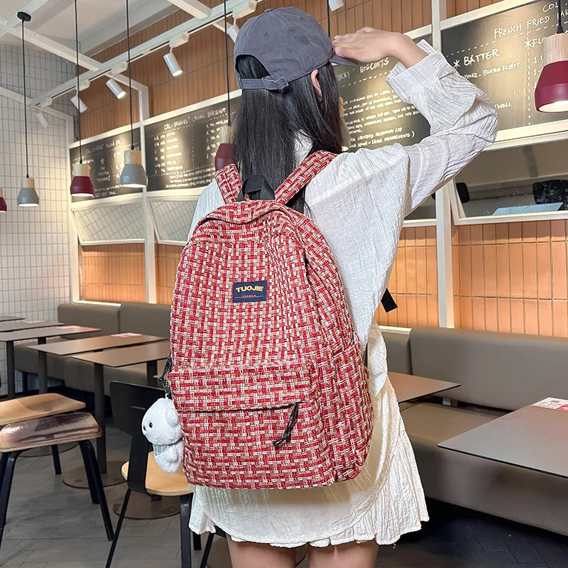 WICKBUEN PU Backpack Women's Multicolor-9