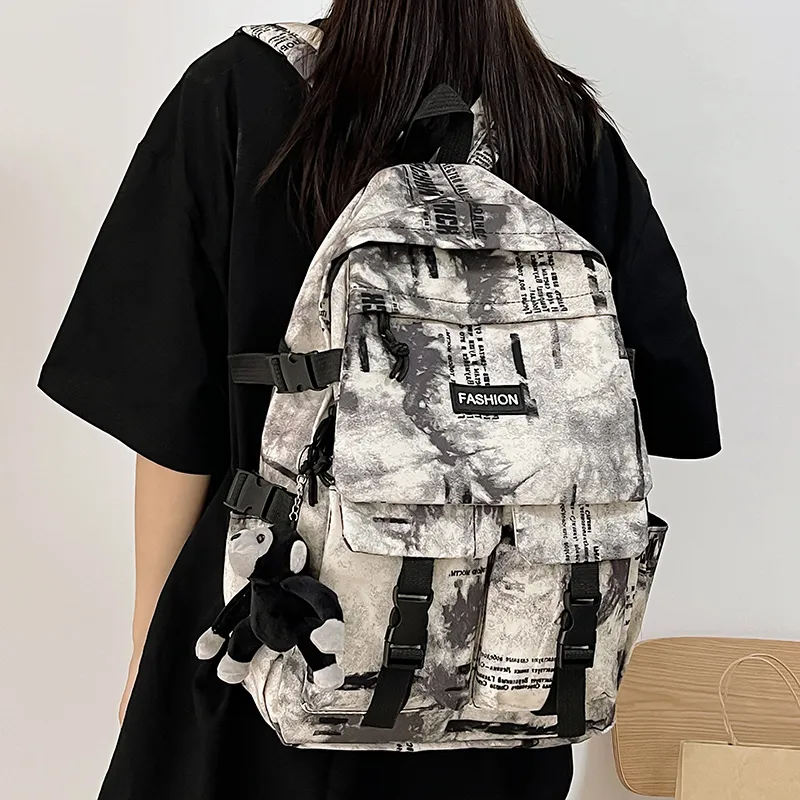 WICKBUEN Nylon Backpack Unisex Multicolor-5