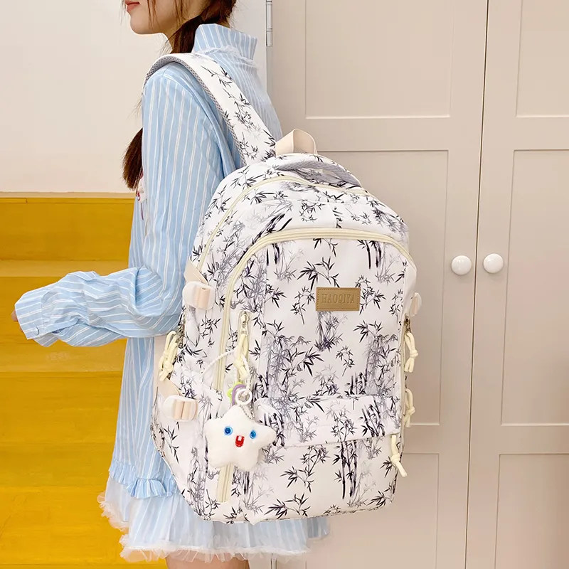 WICKBUEN Nylon Fabric Backpack Women's Multicolor-8