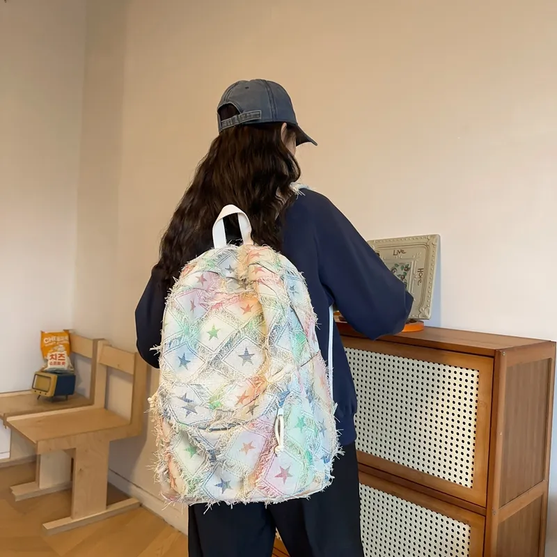 WICKBUEN Canvas Backpack Unisex Multicolor-9