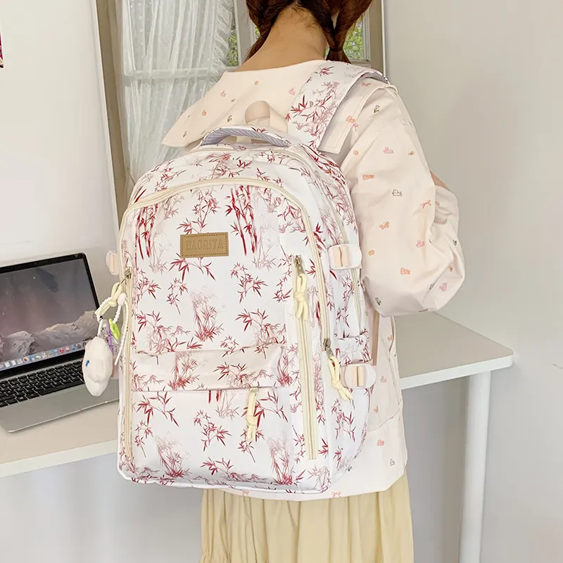 WICKBUEN Nylon Fabric Backpack Women's Multicolor-18