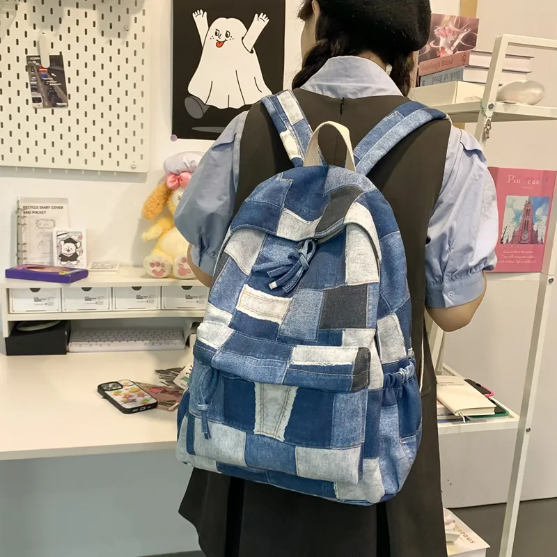 WICKBUEN Canvas Backpack Unisex Multicolor-4