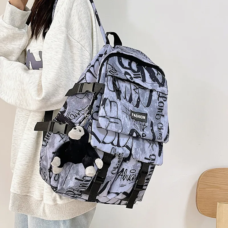 WICKBUEN Nylon Backpack Unisex Multicolor-15