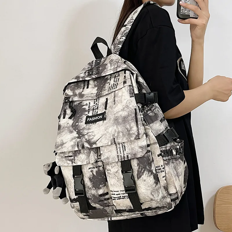 WICKBUEN Nylon Backpack Unisex Multicolor-1