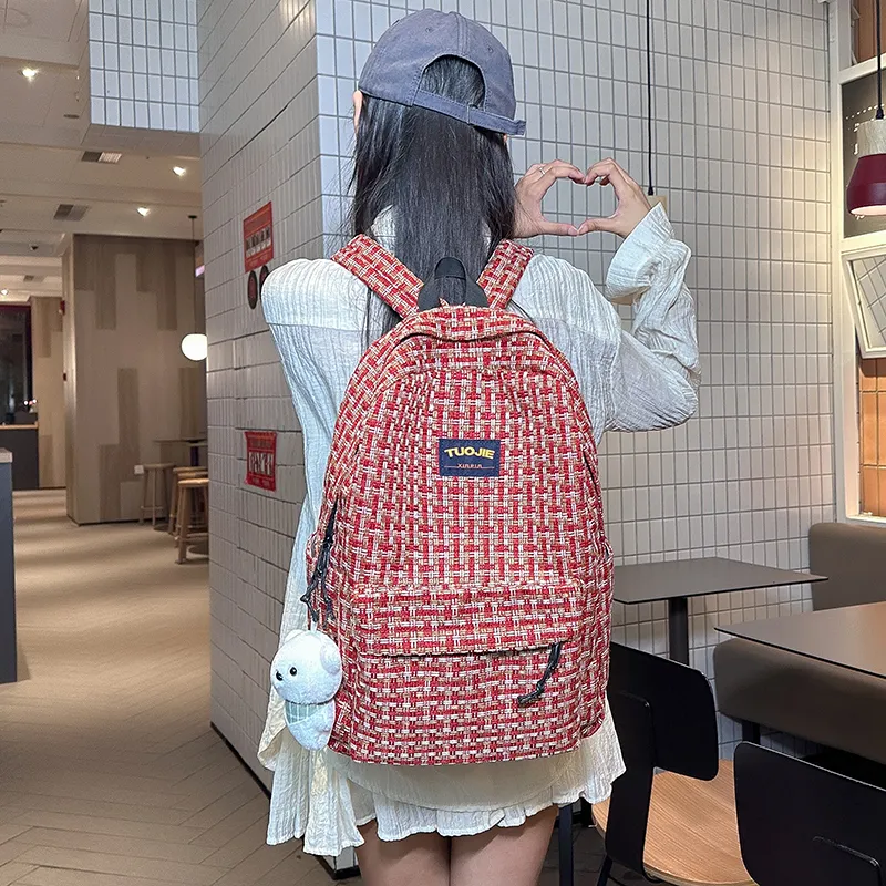 WICKBUEN PU Backpack Women's Multicolor-10