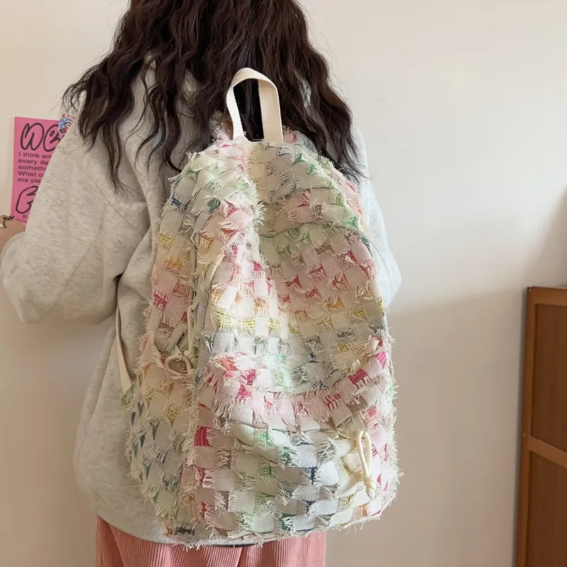 WICKBUEN Canvas Backpack Unisex Multicolor-2