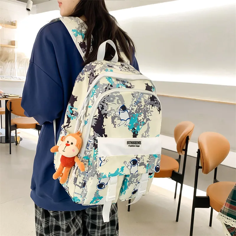 WICKBUEN Nylon Backpack Unisex Multicolor-10