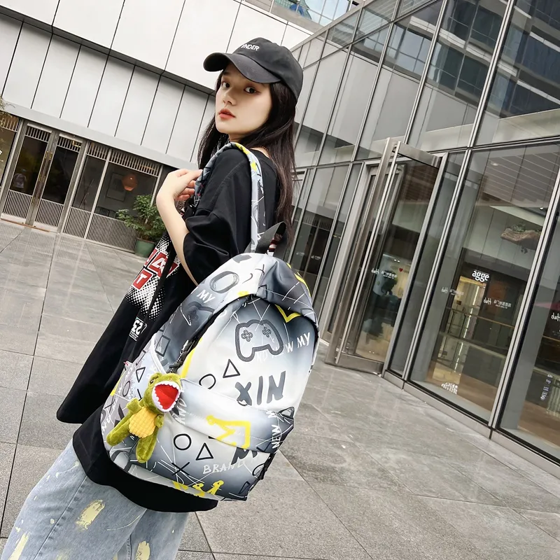 WICKBUEN Nylon Backpack Unisex Multicolor-5