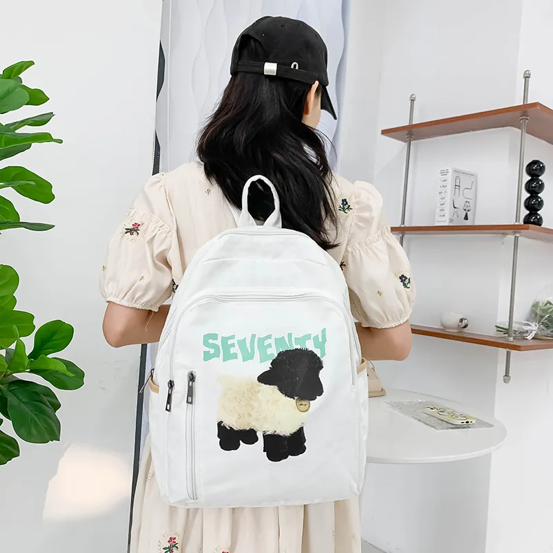 WICKBUEN Nylon Backpack Unisex Aries/Black Sheep-7