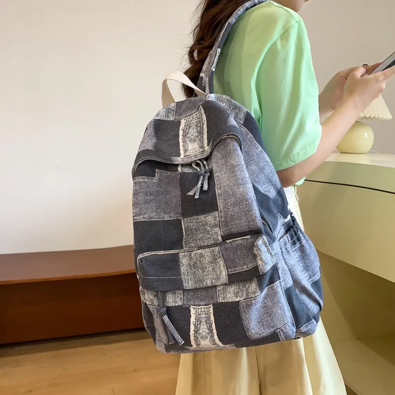 WICKBUEN Canvas Backpack Unisex Multicolor-10