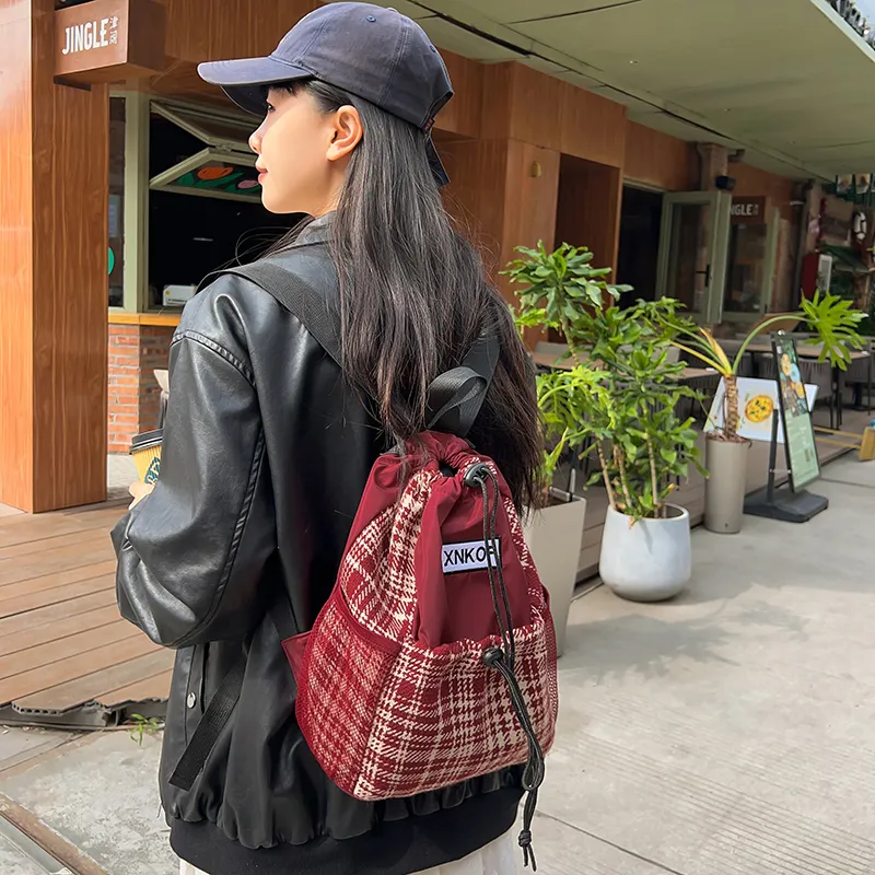WICKBUEN Nylon With Woolen Backpack Women's Multicolor-5