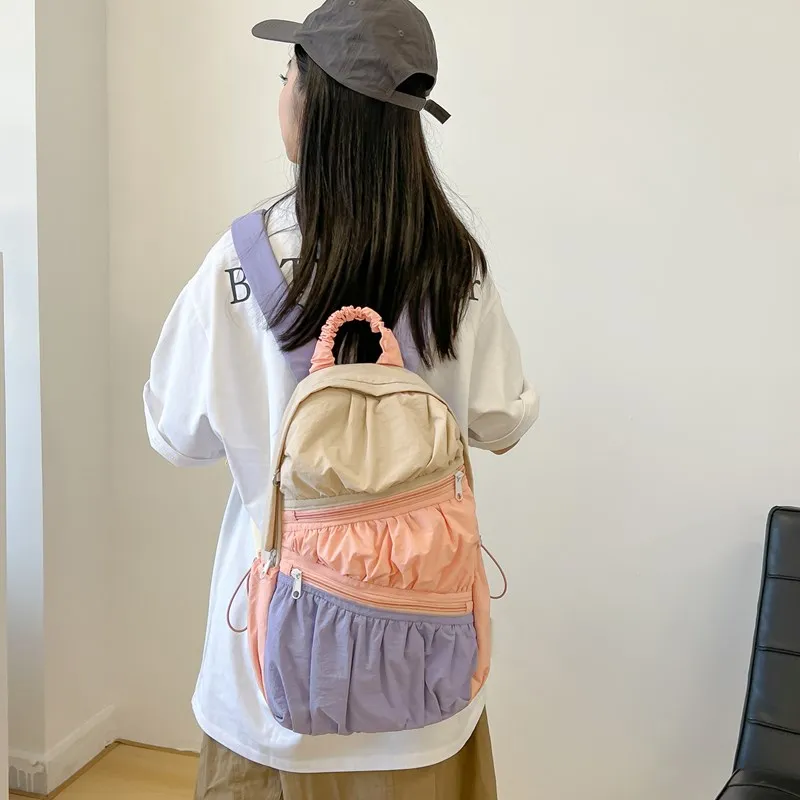 WICKBUEN Composite Cloth Backpack Tubas Unisex Multicolor-2