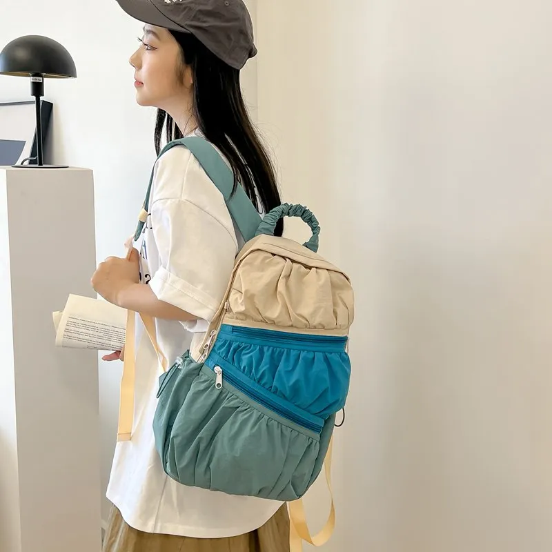 WICKBUEN Composite Cloth Backpack Tubas Unisex Multicolor-11