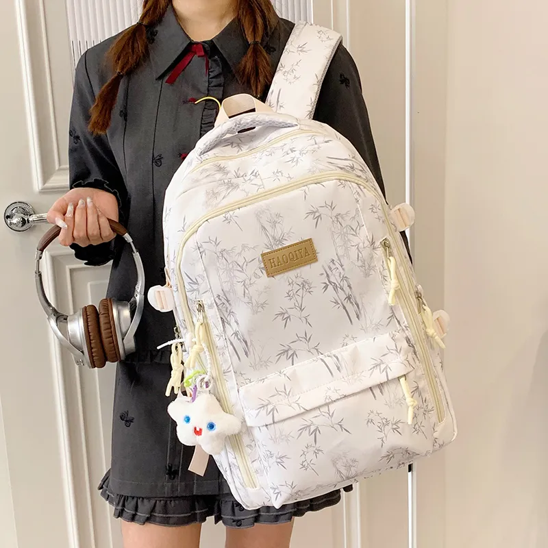 WICKBUEN Nylon Fabric Backpack Women's Multicolor-6