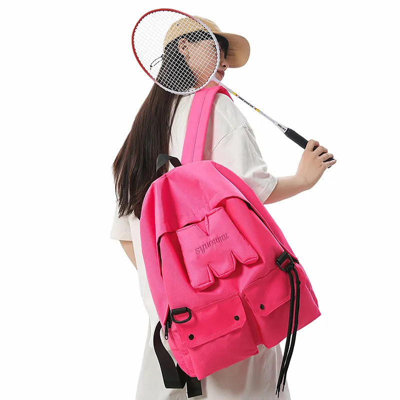 WICKBUEN Nylon Backpack Unisex Multicolor-5