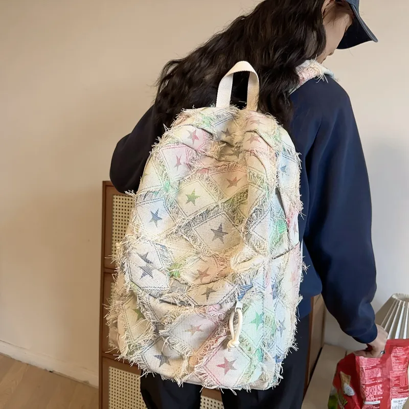 WICKBUEN Canvas Backpack Unisex Multicolor-8