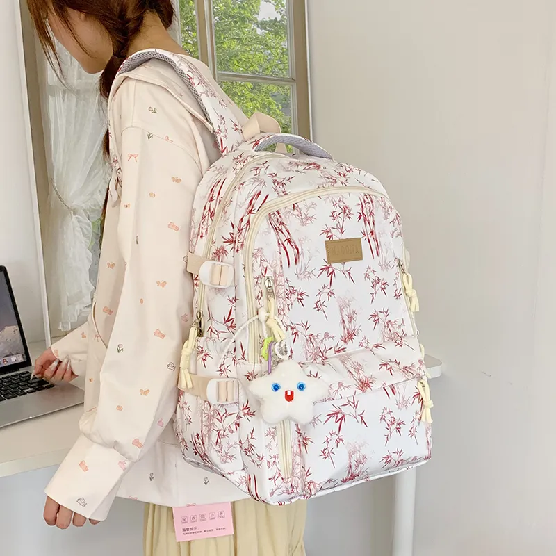 WICKBUEN Nylon Fabric Backpack Women's Multicolor-14