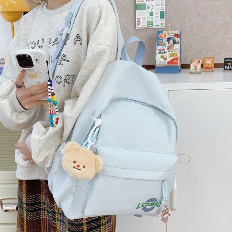 WICKBUEN Nylon Fabric Backpack Unisex Multicolor-25