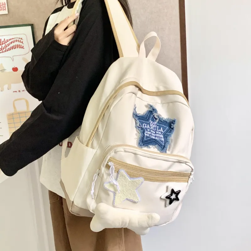 WICKBUEN Composite Cloth Backpack Unisex White-3