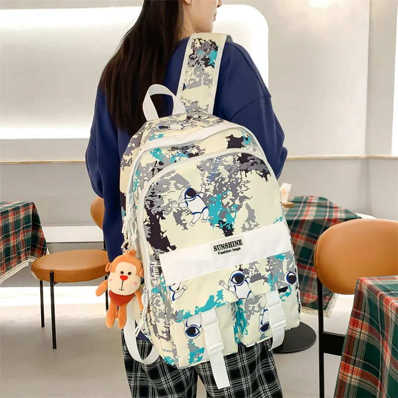 WICKBUEN Nylon Backpack Unisex Multicolor-7
