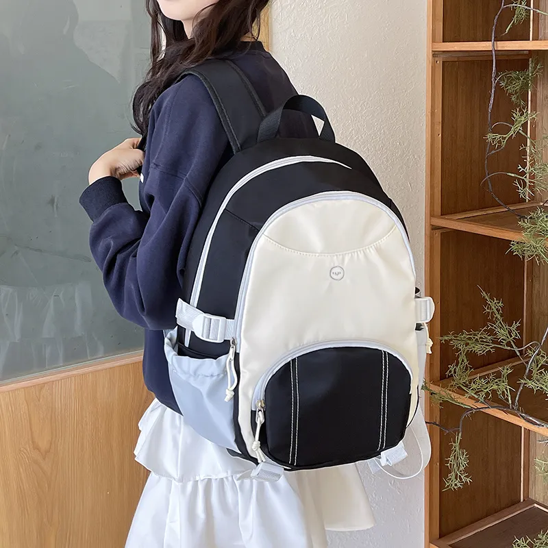 WICKBUEN Oxford Backpack Regular Unisex White/Black-11
