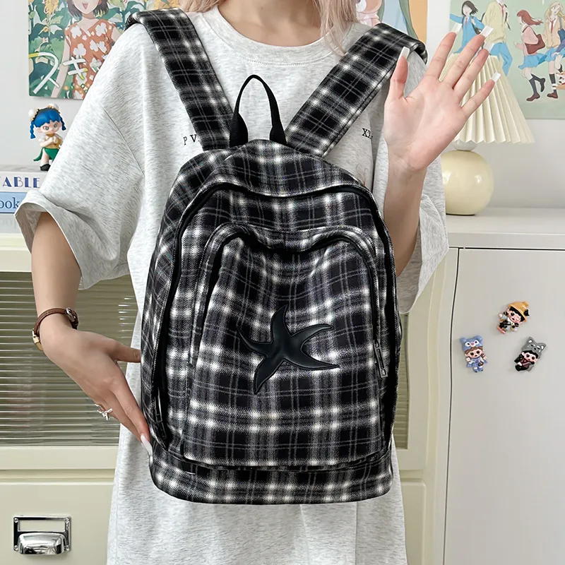 WICKBUEN Nylon Backpack Regular Unisex Black-1