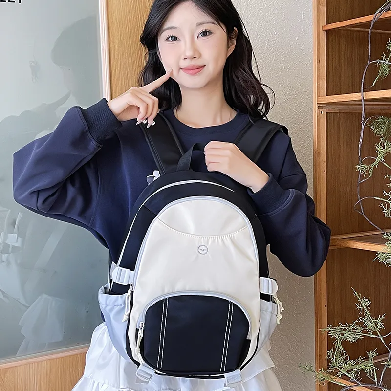 WICKBUEN Oxford Backpack Regular Unisex White/Black-8