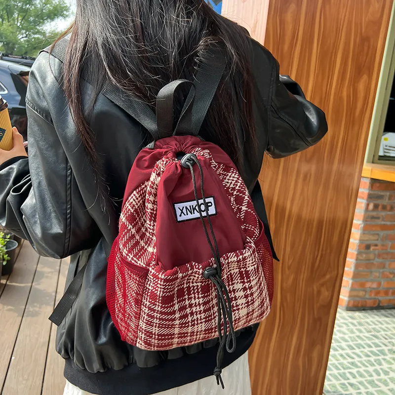 WICKBUEN Nylon With Woolen Backpack Women's Multicolor-3