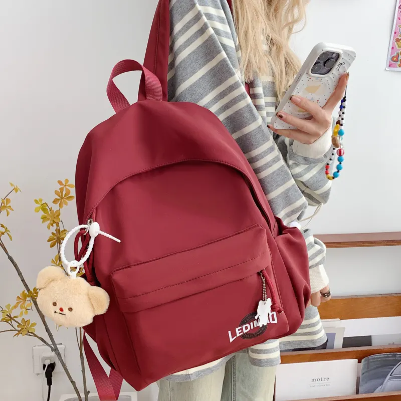 WICKBUEN Nylon Fabric Backpack Unisex Multicolor-21