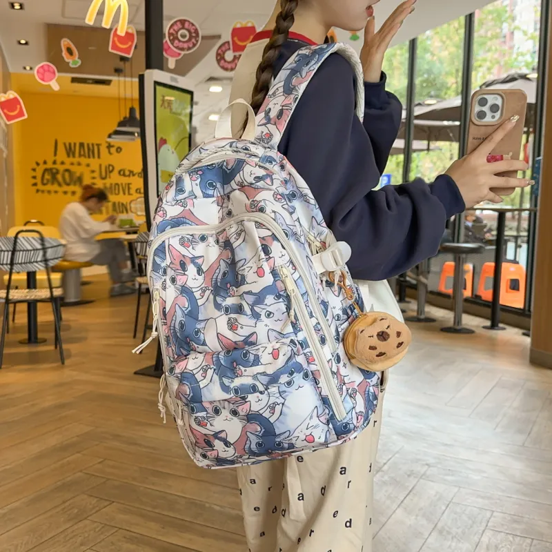 WICKBUEN Nylon Backpack Unisex Multicolor-1