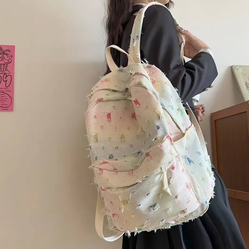 WICKBUEN Canvas Backpack Unisex Multicolor-15