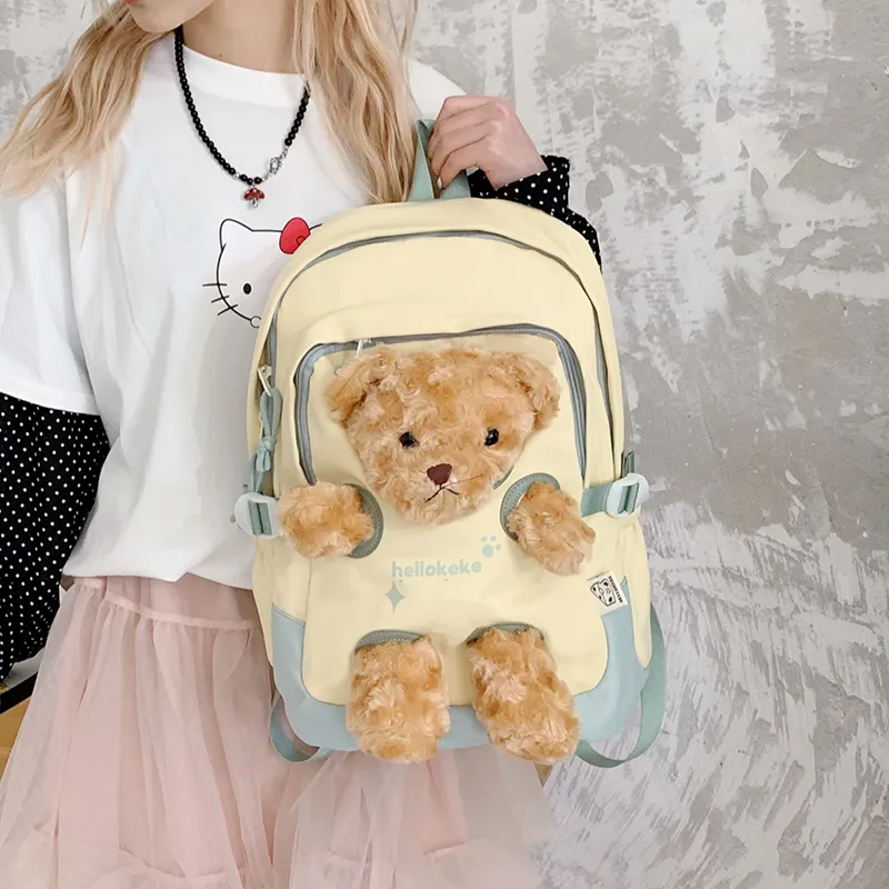 WICKBUEN Nylon Fabric Backpack Women's Multicolor-13