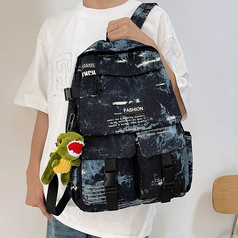 WICKBUEN Nylon Backpack Unisex Multicolor-11